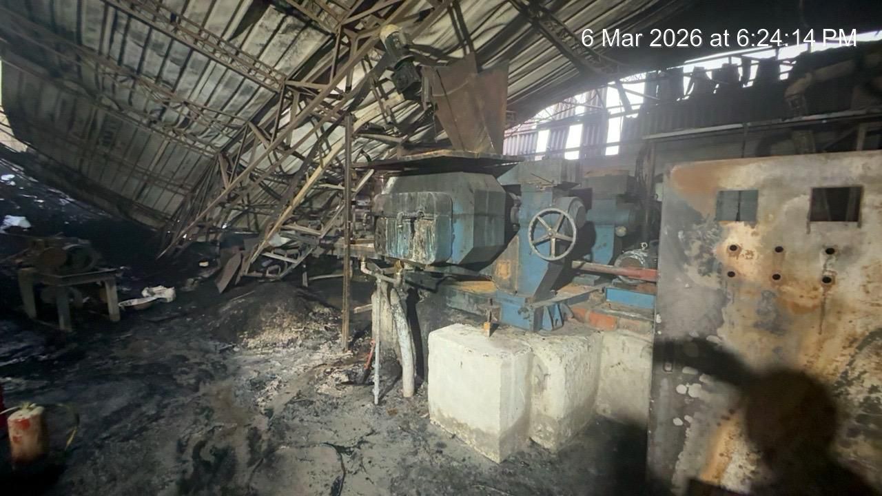 fire-affected-plant-machinery-scrap-material